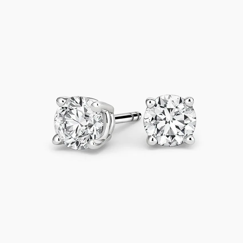 2ct tw LAB GROWN Diamond Earrings in 14kt White gold