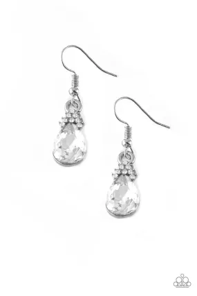 5th Avenue Firework White Paparazzi Earrings