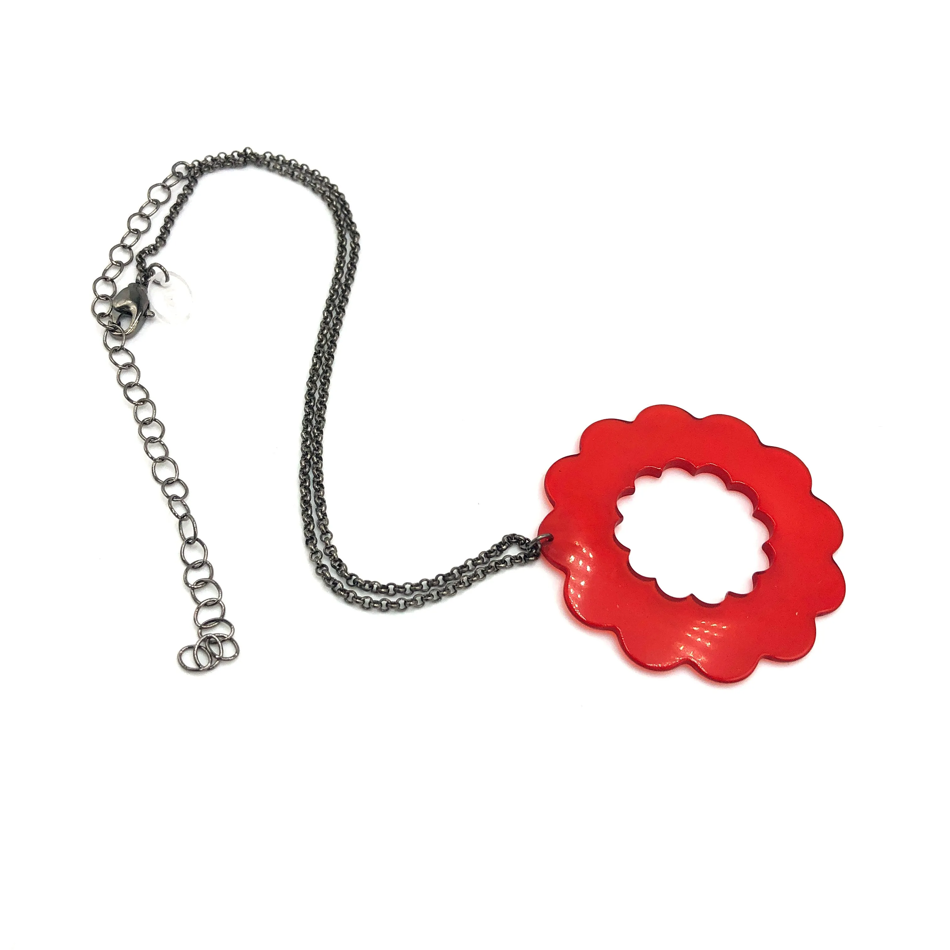 Cherry Red Florella Necklace