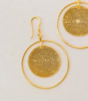 Dionne Gold Disc Hoops