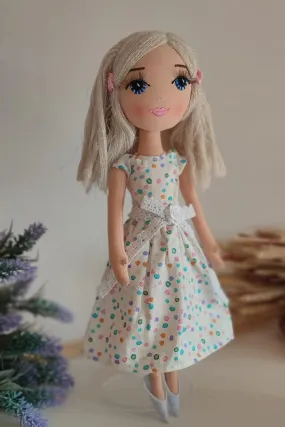 Eira doll with polka dot dress