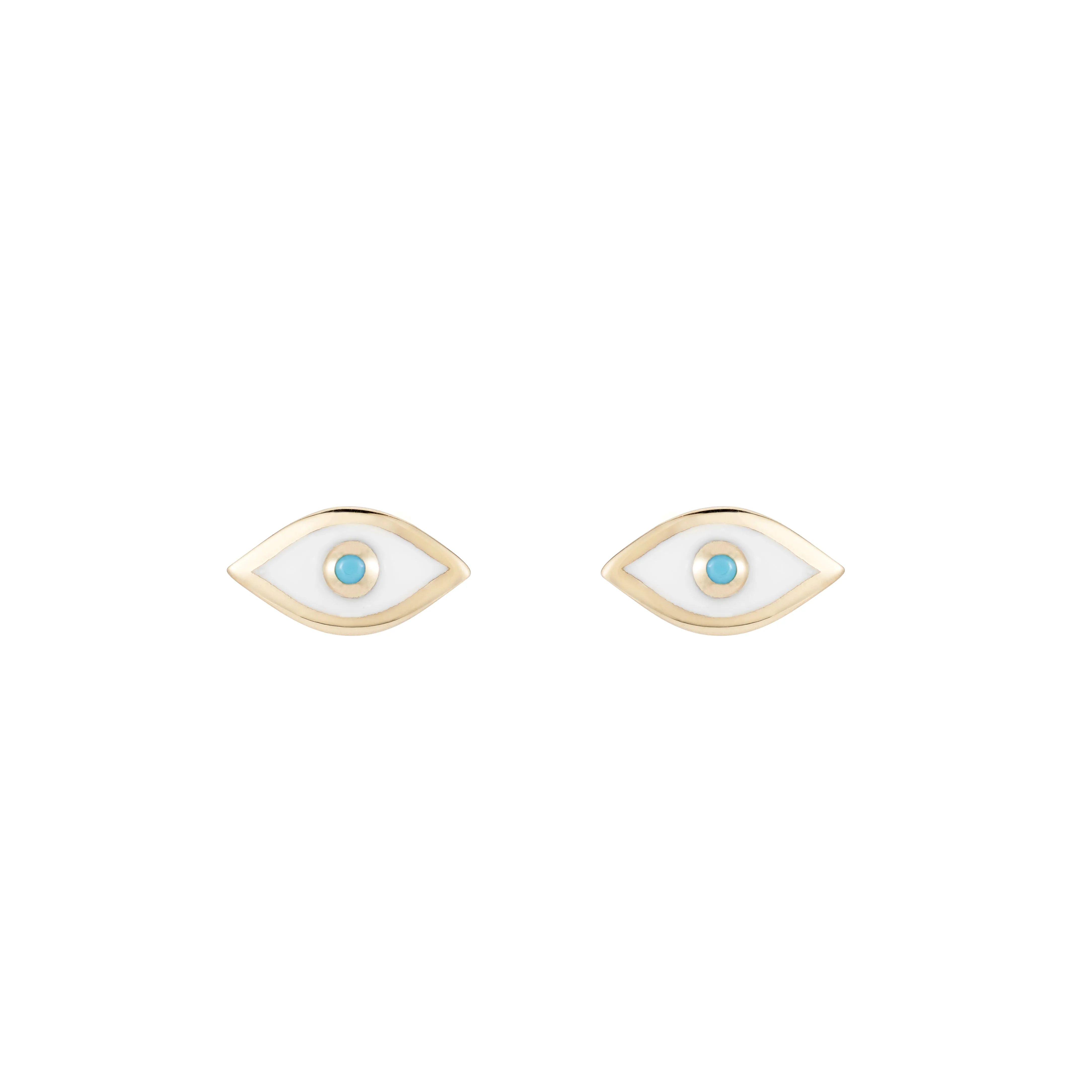 Evil Eye Enamel Studs