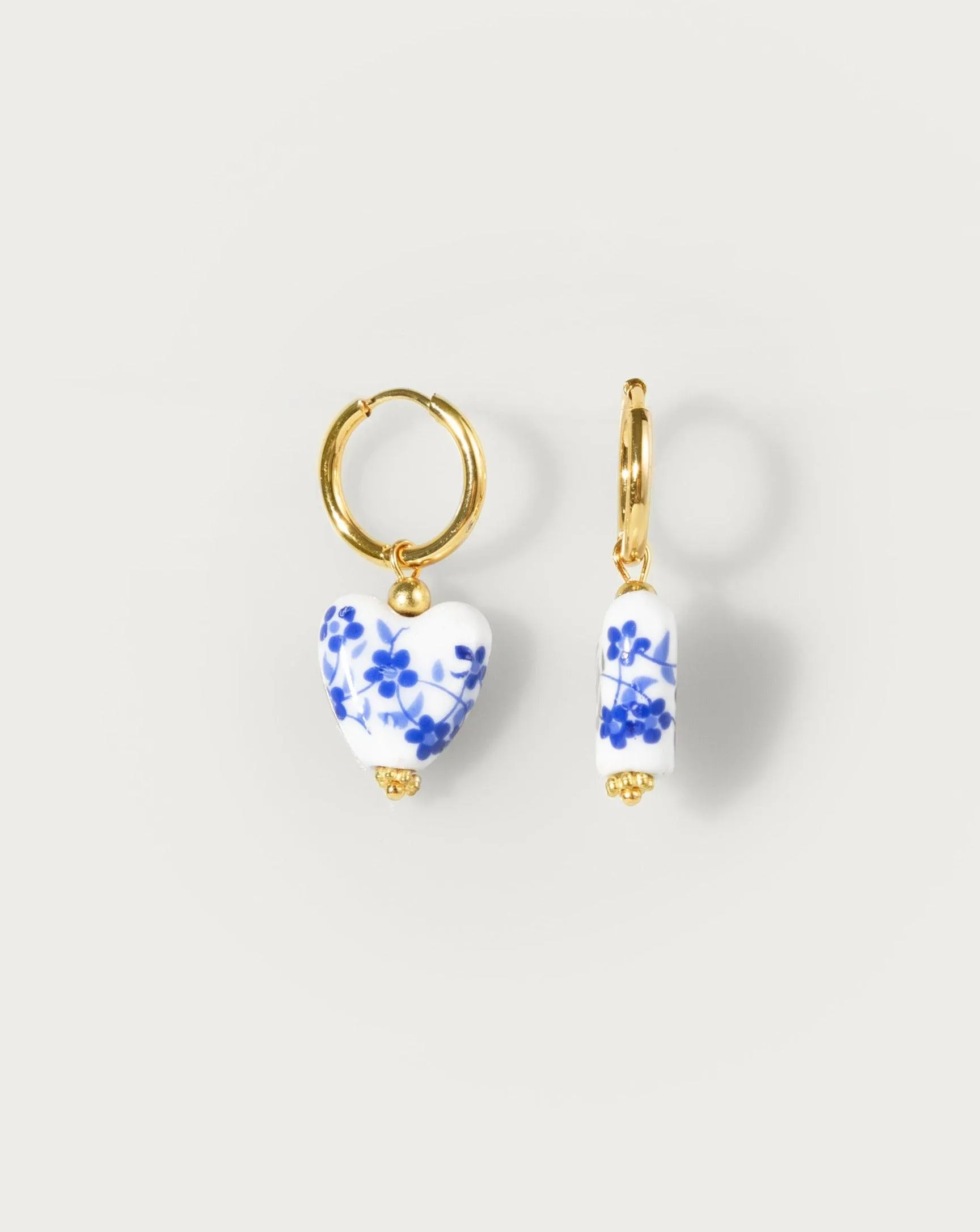 Heart Porcelain Earrings