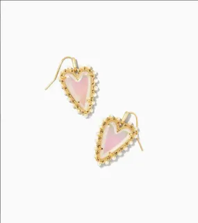 Kendra Scott Beaded Ansley Drop Earrings Gold/Iridescent Glass