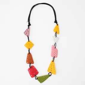 Multi Color Retro Tanya Necklace