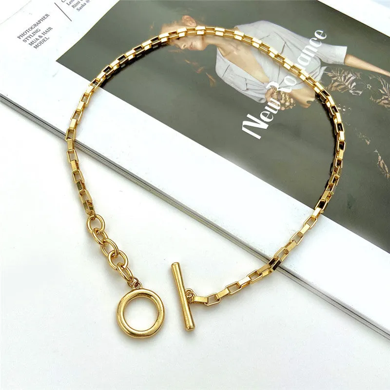 Punk Metallic Wind Clavicle Chain