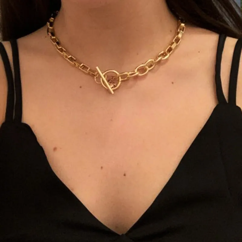 Punk Metallic Wind Clavicle Chain