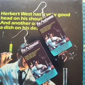 Reanimator VHS Cover EARRINGS