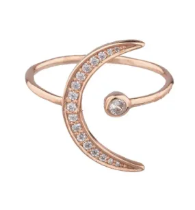 Rose Gold Crescent Ring