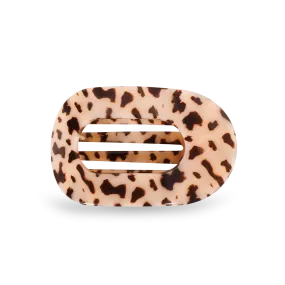 Round Flat Hair Clip | Med. | Blonde Tortoise