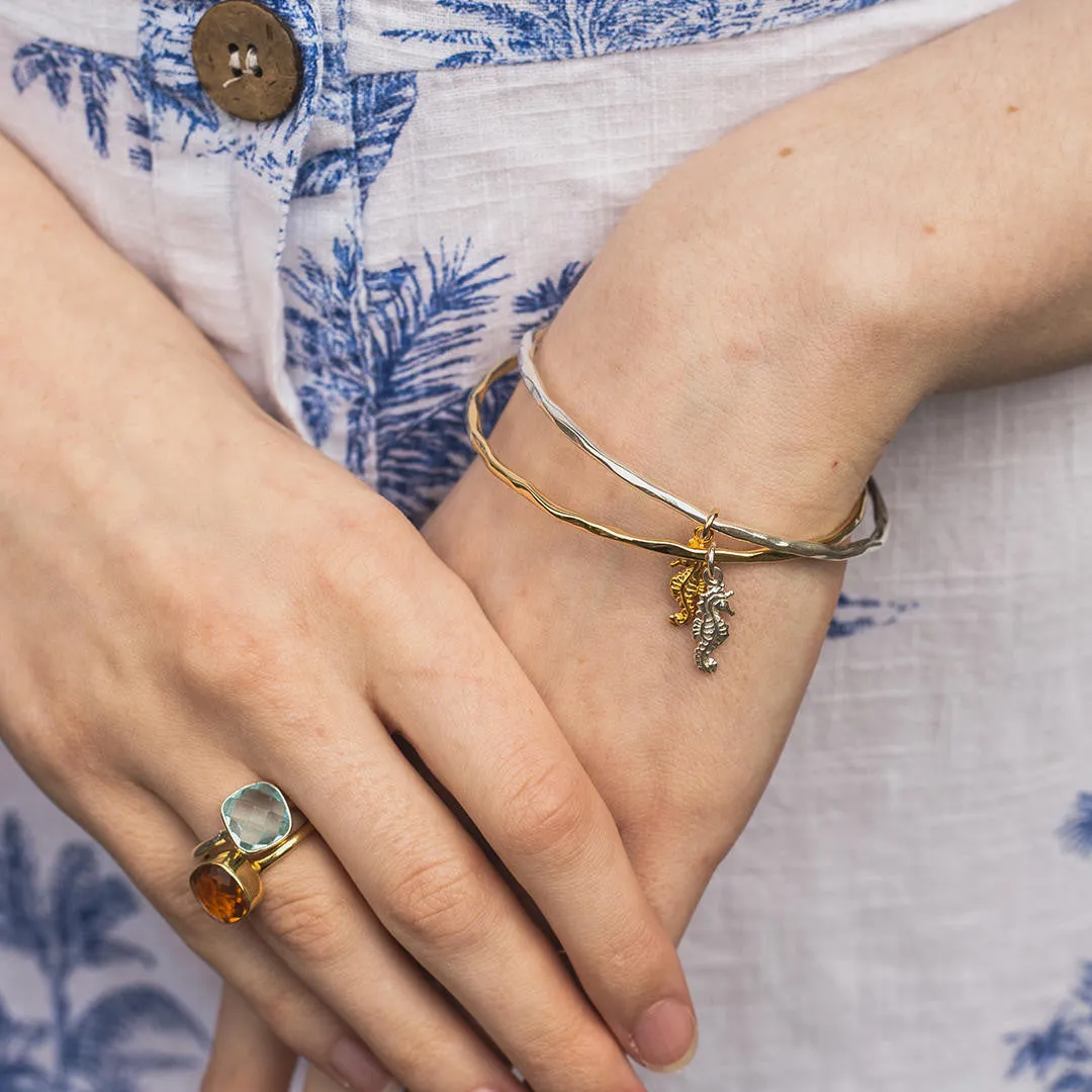 Seahorse Bangle | Gold - Silver