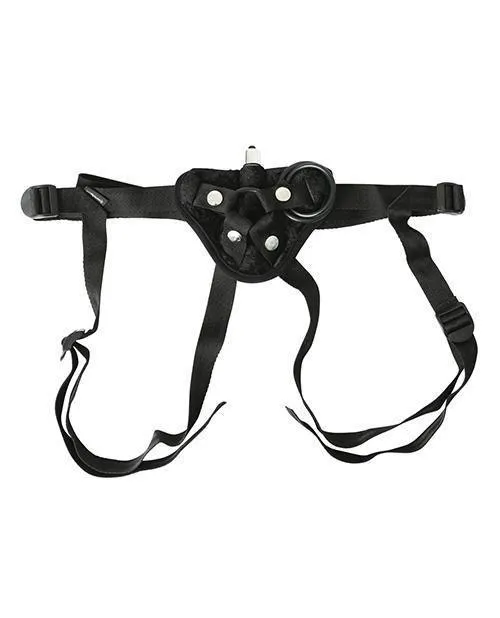 Sportsheets Vibrating Velvet Harness W-bullet - Black