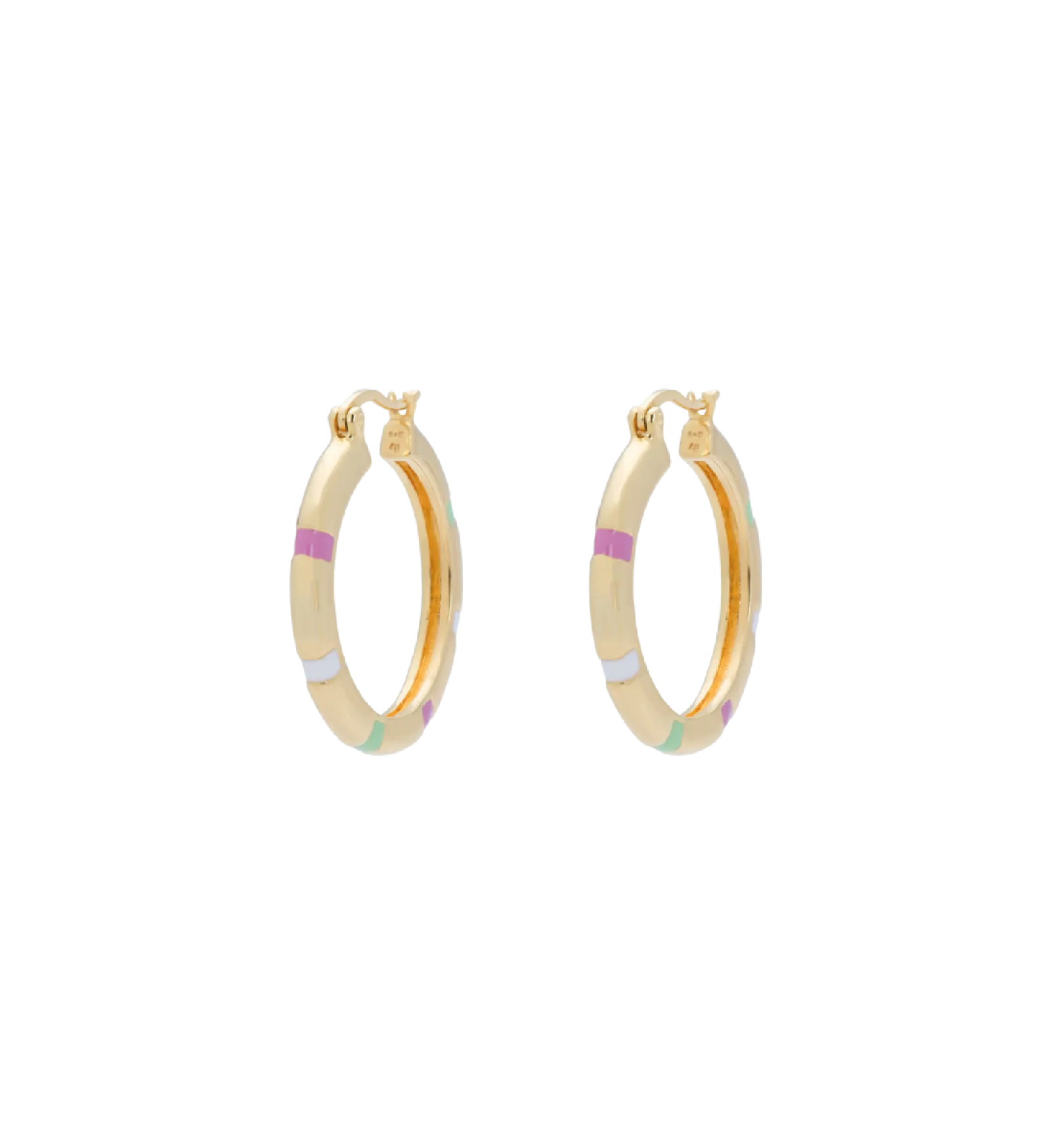 Sweet Stripe Hoop Earrings